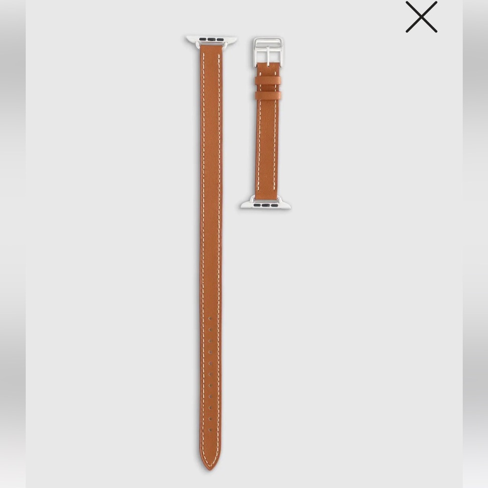 Leather Double Wrap Apple Watch Band